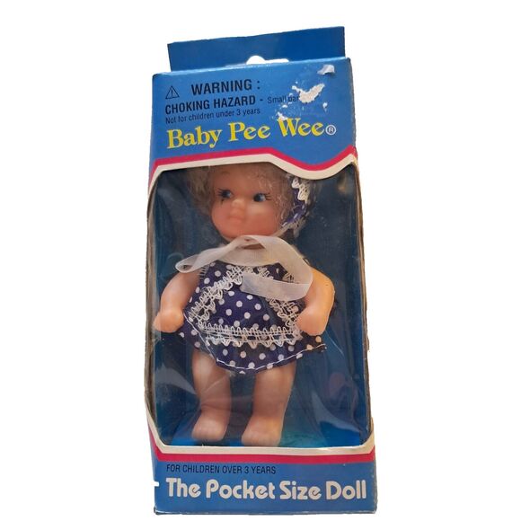 PEE WEE  Pocket Size Doll by Uneeda in Box Vintage 1989 - Picture 1 of 11